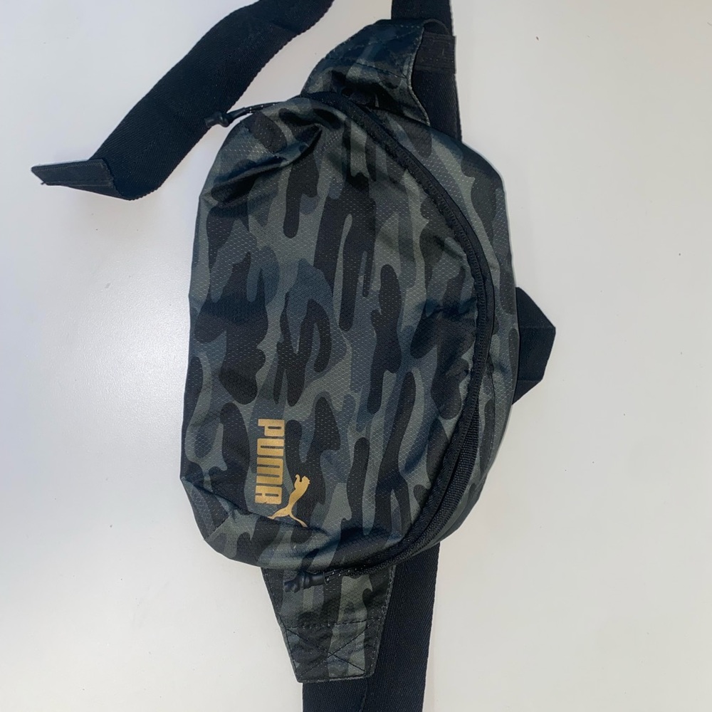 Puma Camo Waist Bag - Black and Green